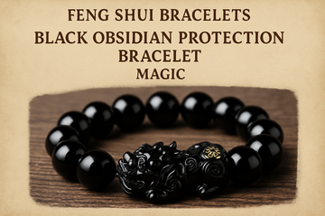 Feng Shui bracelets meaning: black obsidian protection bracelet magic