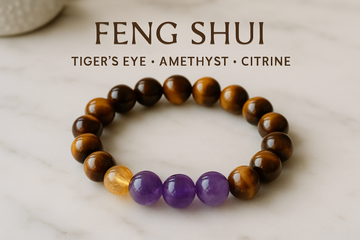 Tigers eye amethyst citrine bracelet meaning Feng Shui for home decor