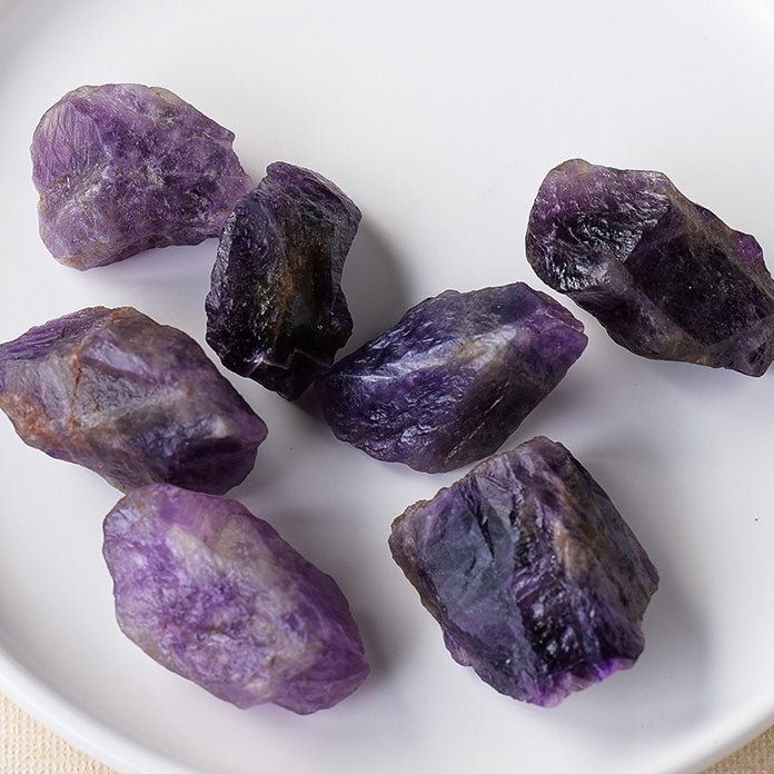 Dreamy Amethyst essential oil diffuser stone for calming the mind and enhancing intuition