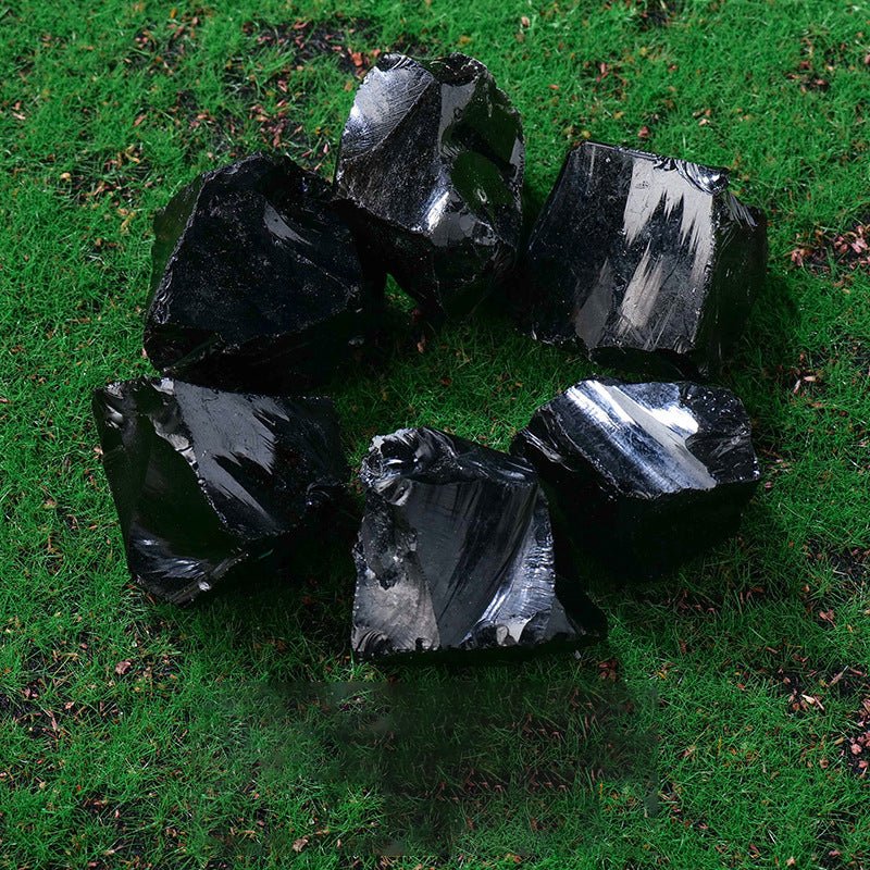 Black Obsidian aromatherapy stone for strong grounding and psychic protection