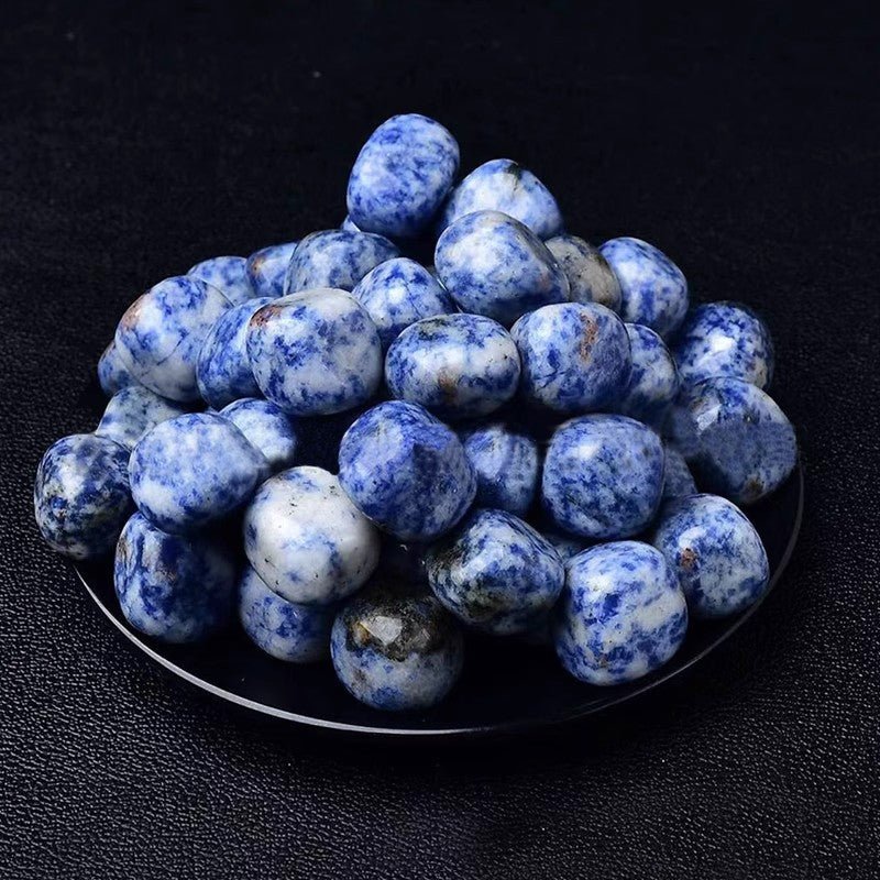 Blue Dot Stone tumble for calming and serenity
