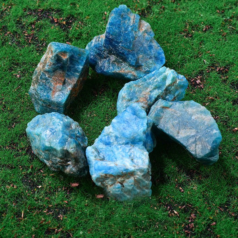 Blue Apatite natural aromatherapy stone for communication, self-expression, and motivation