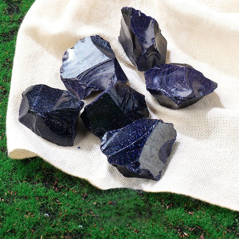 Blue Sandstone sparkly diffuser stone for ambition, creating opportunities, and willpower