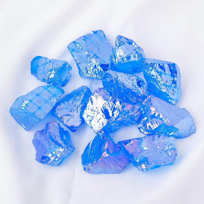 Electroplated Dark Blue diffuser stone with a mirror finish for deep calming energy