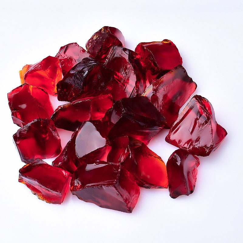 Dark Red Glass diffuser stone for vitality, courage, and stimulating energy
