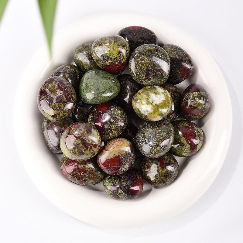 Dragon Blood Stone (Heliotrope) tumble for courage and strength