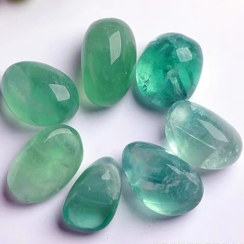 Green Fluorite tumble stone for mental clarity and focus