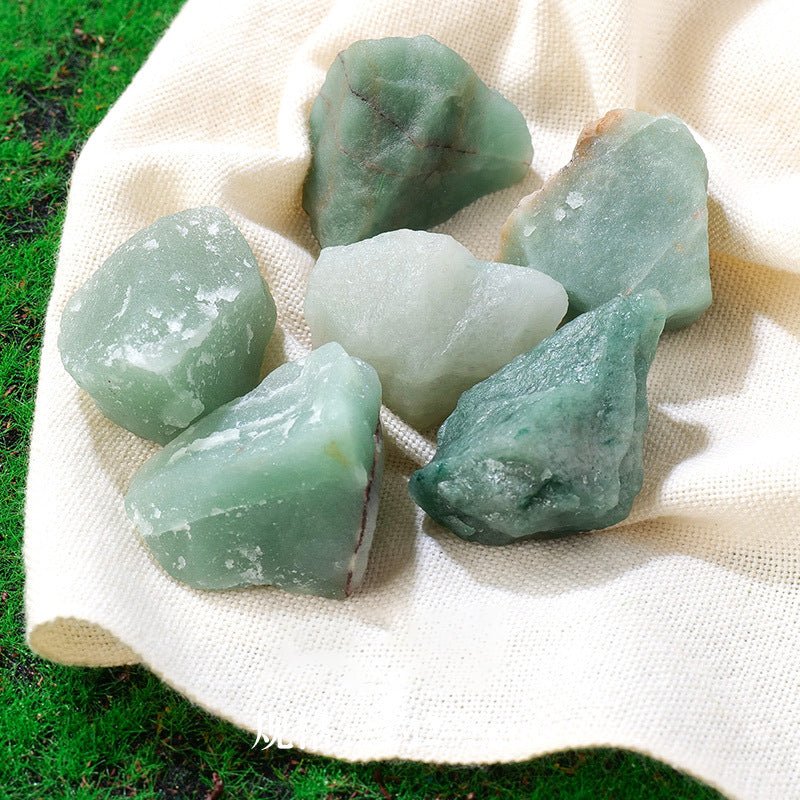Green Aventurine natural aromatherapy stone for prosperity, luck, and emotional healing