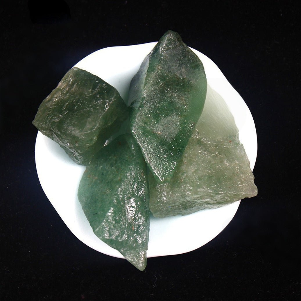 Green Strawberry Quartz aromatherapy stone for heart healing, growth, and compassion