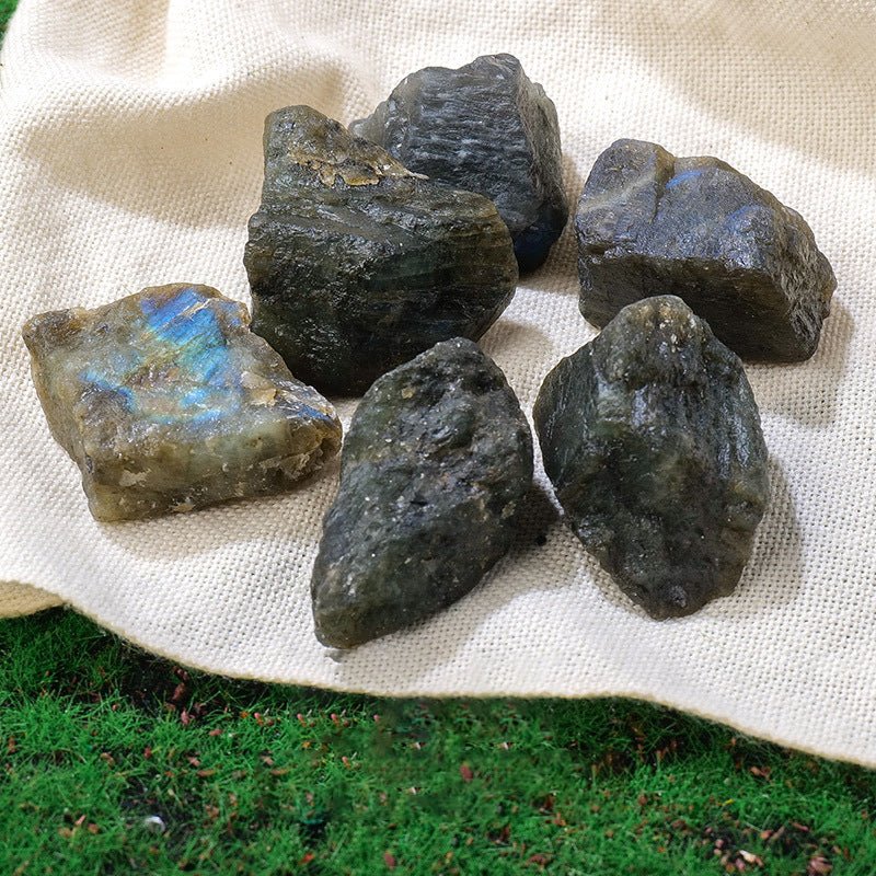 Labradorite raw diffuser stone for transformation, intuition, and revealing inner magic