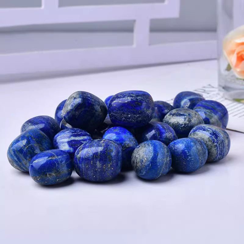 Lapis Lazuli deep blue tumble stone for wisdom and truth