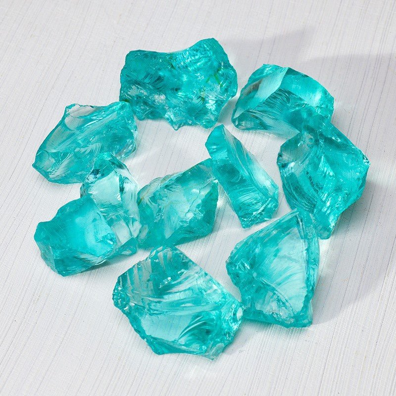 Light Blue Man-made Glass diffuser stone for calming, soothing, and peaceful energy