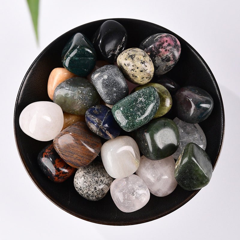 Assorted mixed polished crystal tumbles set for chakra balancing