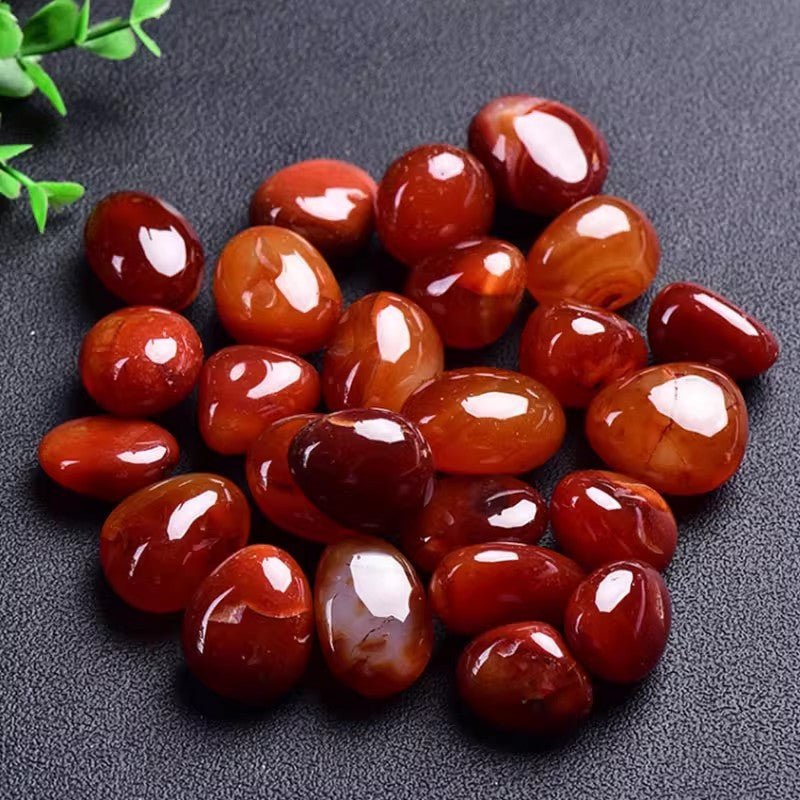 Red Carnelian tumble stone for courage and creativity