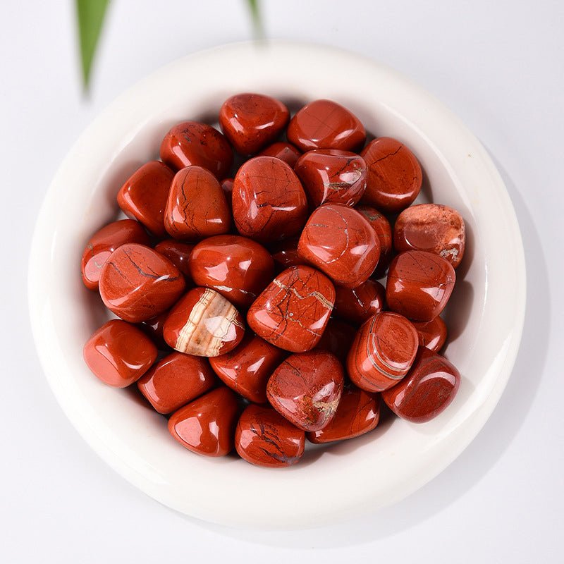 Red Jasper tumbled stone for endurance and vitality