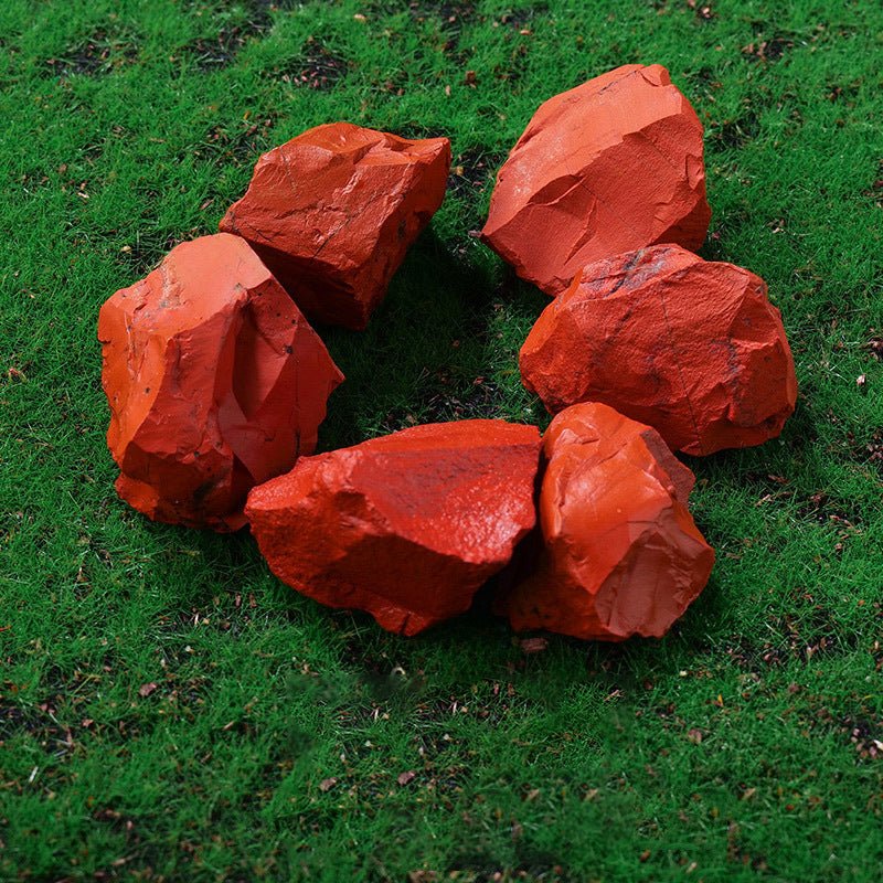 Red Jasper essential oil diffuser stone for grounding, stability, and vitality