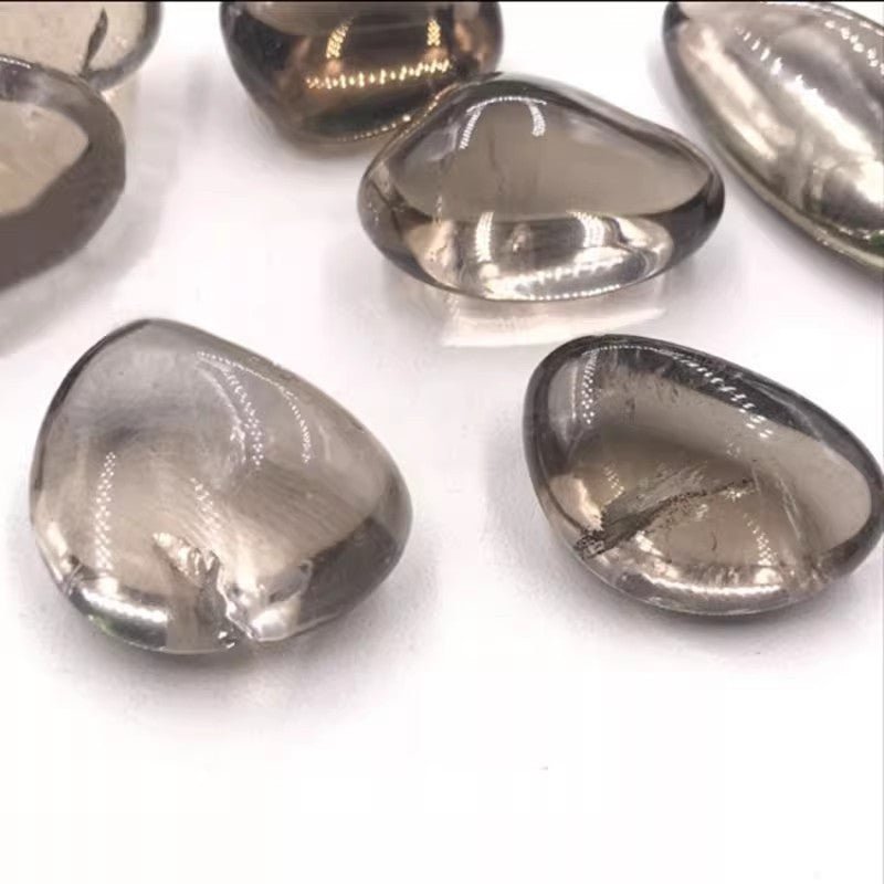 Smoky Quartz tumble stone for grounding and detoxification