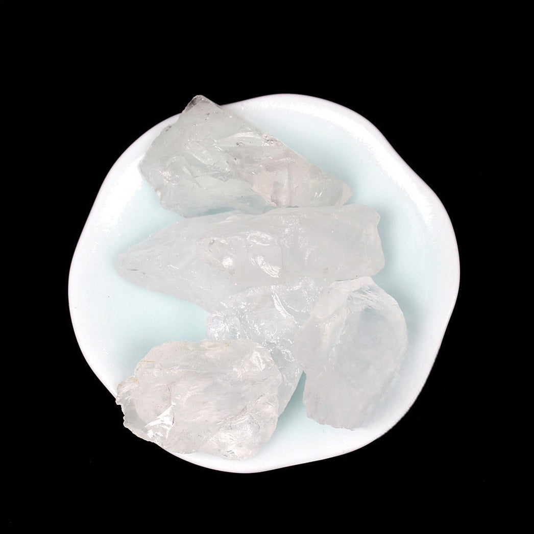 Raw Cotton White Quartz essential oil diffuser stone for energy cleansing and amplification