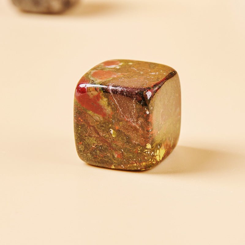 Green Flower Stone incense burner base for growth and renewal in home decor.
