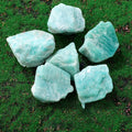 Amazonite raw stone for essential oil diffusion, encouraging truth and soothing communication