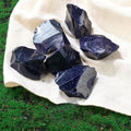 Blue Sandstone sparkly diffuser stone for ambition, creating opportunities, and willpower