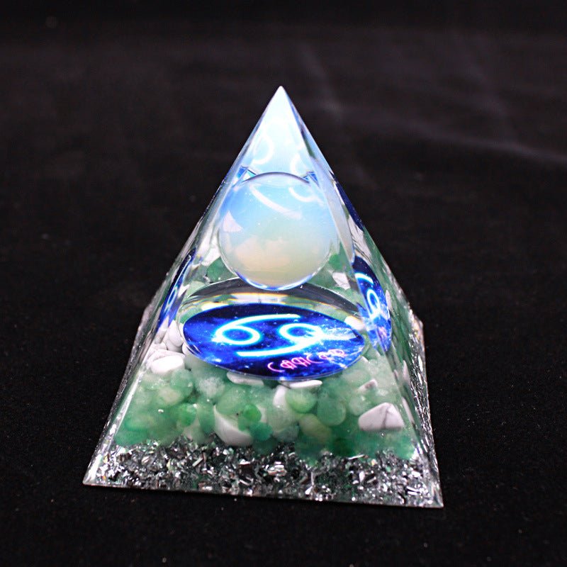 Cancer Zodiac Glow Pyramid for emotional healing, intuition, and nurturing energy in your home or personal space.