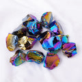 Electroplated Multi-Color iridescent diffuser stone for joy, creativity, and light energy