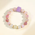 Sacred geometry bracelet made of Super Seven, a harmonious blend of seven stones for love and prosperity.