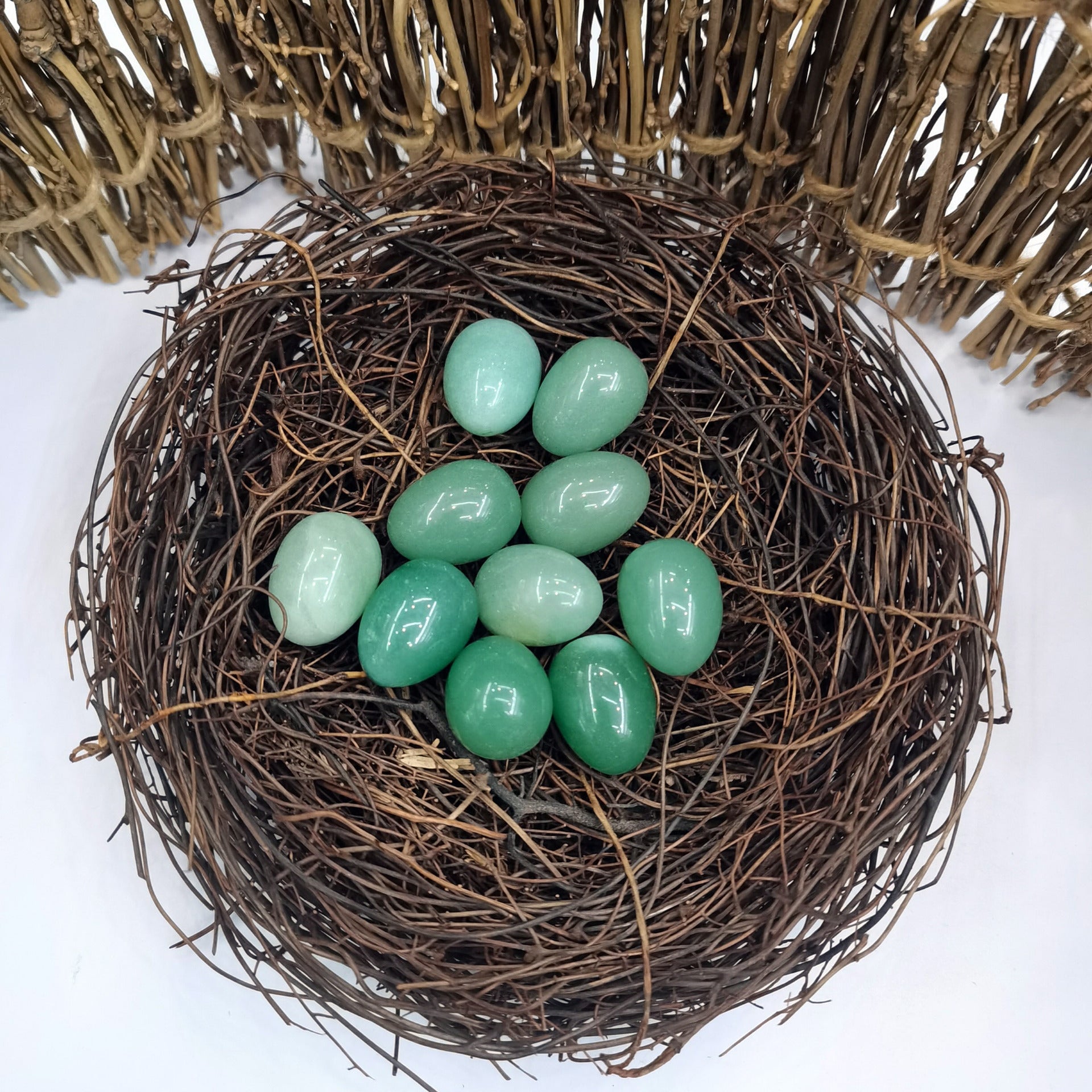 Green Aventurine crystal egg for prosperity, luck, and emotional healing