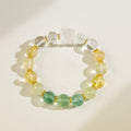 Natural Super Seven (Melody's Stone) bracelet, unpolished to preserve its full metaphysical properties for wealth.