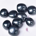 Hematite shiny metallic tumble stone for grounding and focus