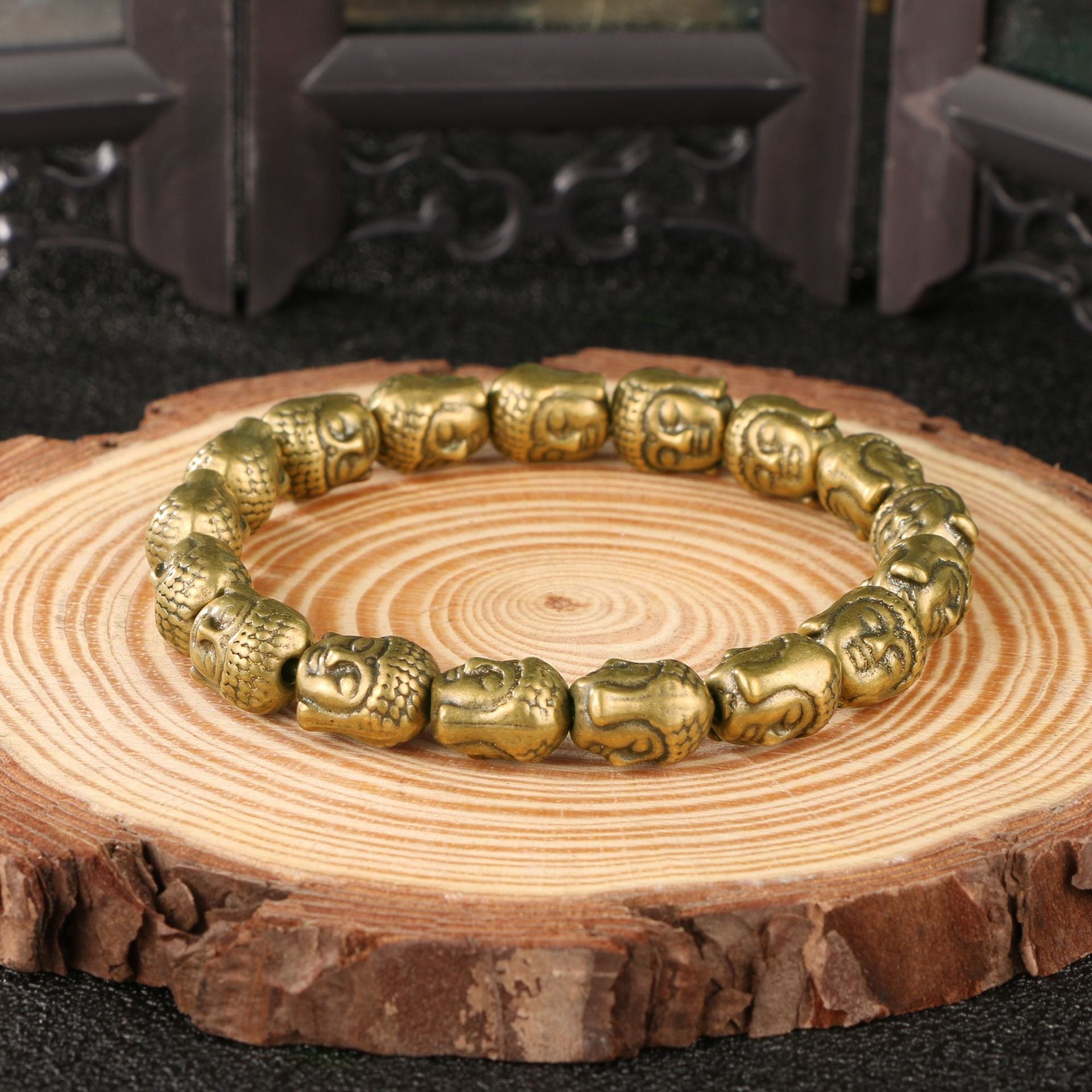 Carry ancient wisdom with our antique brass Amitabha Buddha bracelet. Features the Sanskrit mantra for infinite light & peace. Adjustable, unisex stacking ring for spiritual seekers. A meaningful gift for mindfulness & protection. Shop now.