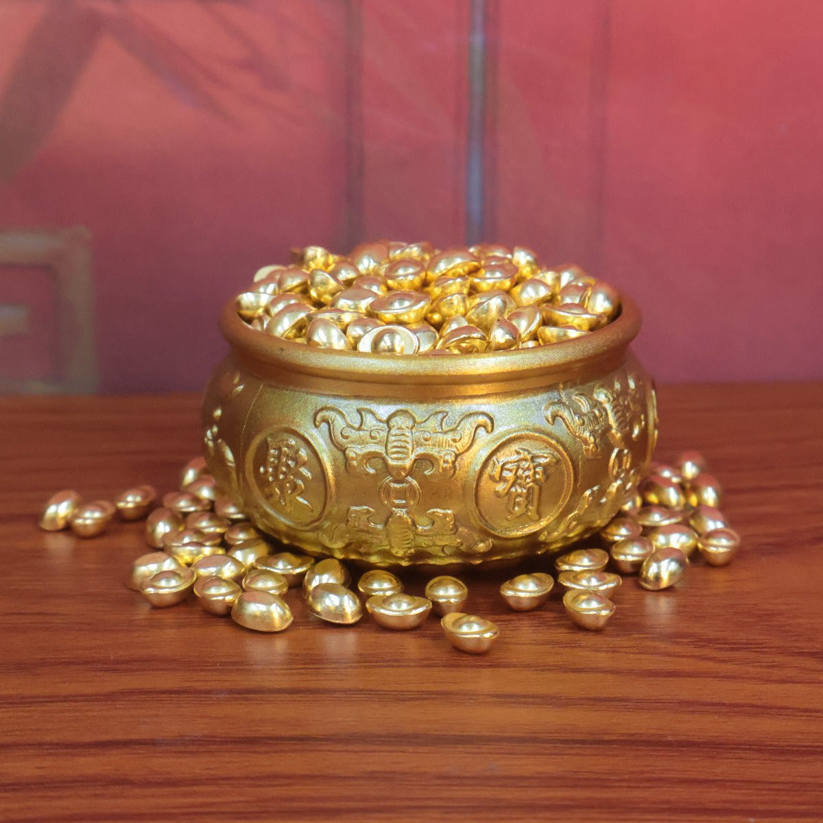 Place this heavy solid brass Feng Shui money bowl in your wealth corner to activate strong prosperity energy.