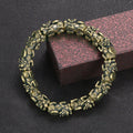 Solid Brass Pi Yao Bracelet for wealth and abundance.