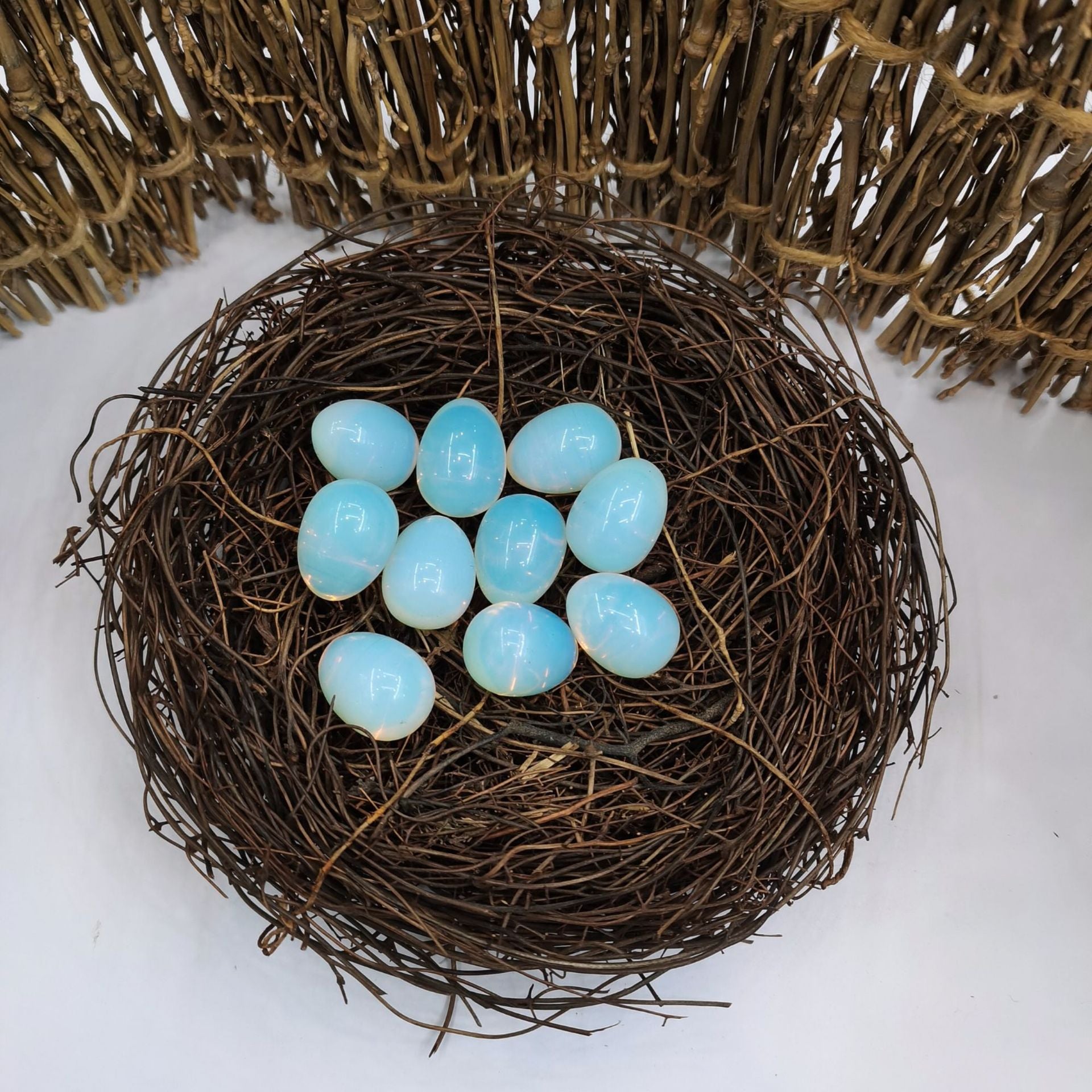 Opal crystal egg for enhancing creativity, inspiration, and emotional expression