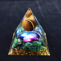 Pisces Zodiac Pyramid for enhancing intuition, dreams, and compassion. The soft glow aids in meditation and chakra healing.
