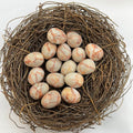 Red Net Stone crystal egg for strengthening life force and emotional resilience
