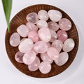Pink Rose Quartz tumble stone for unconditional love and emotional healing