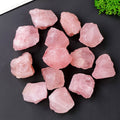 Raw Pink Rose Quartz stone for diffusing essential oils to promote love and emotional healing