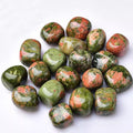 Green Flower Stone tumble for growth and connection to nature