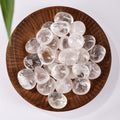 Transparent Clear Quartz crystal tumble stone for clarity and amplification