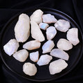 Indian White Moonstone tumbled stone for intuition and new beginnings