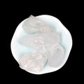Raw Cotton White Quartz essential oil diffuser stone for energy cleansing and amplification