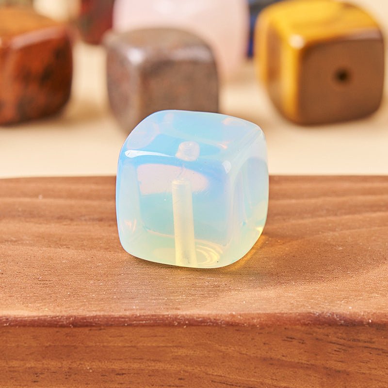 Opal gemstone incense stick holder for inspiration, creativity, and emotional release.