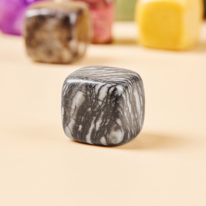 Black Net Stone incense stick holder for grounding and absorbing negative energy.