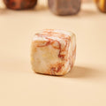 Red Net Stone incense holder with hole, for vitality and strengthening life force energy on your altar.